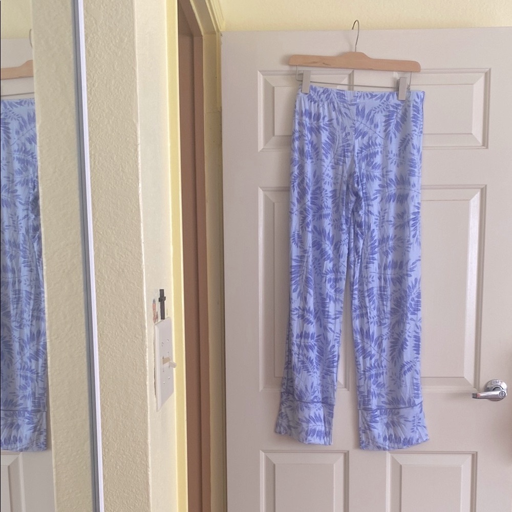 Hale Bob Blue Wide Leg Resort Pants - Picture 2 of 6